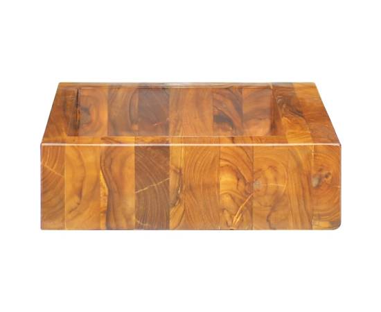 Chiuvetă, 50x35x10 cm, lemn masiv de tec, 6 image