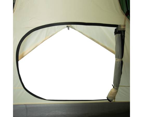 Cort de camping cupolă pentru 2 persoane, verde, impermeabil, 11 image