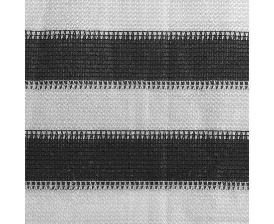 Covor cort, antracit și alb, 400x500 cm, hdpe, 3 image