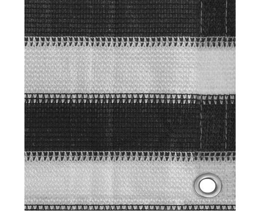 Covor cort, antracit și alb, 400x600 cm, hdpe, 2 image