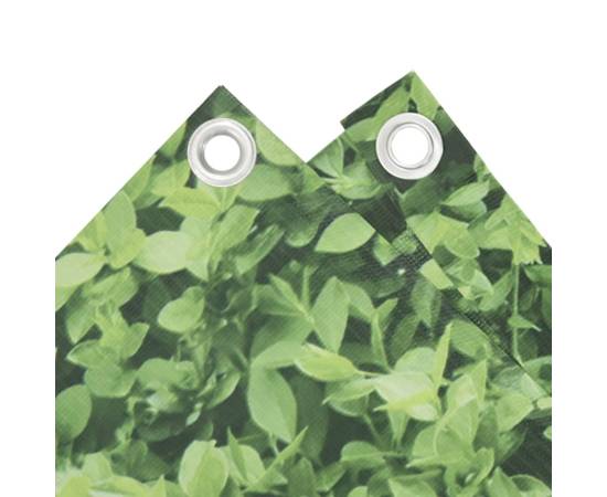 Paravan de grădină cu aspect de plantă, verde, 1000x75 cm pvc, 3 image