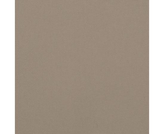 Pernă de șezlong, gri taupe, 186x58x3 cm, textil oxford, 9 image