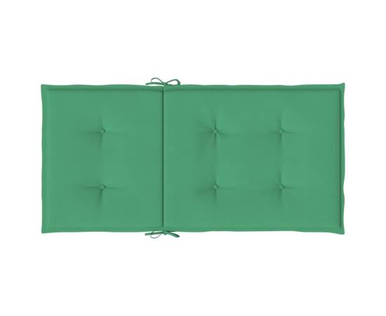 Perne cu spătar mic, 6 buc., verde, 100x50x3 cm, textil oxford, 6 image