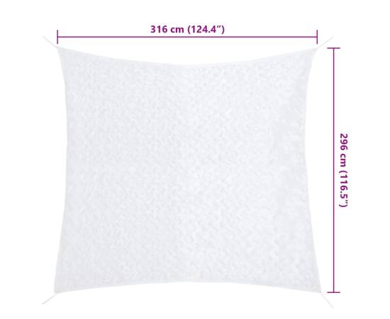 Plasă de camuflaj cu geantă de depozitare, alb, 316x296 cm, 7 image