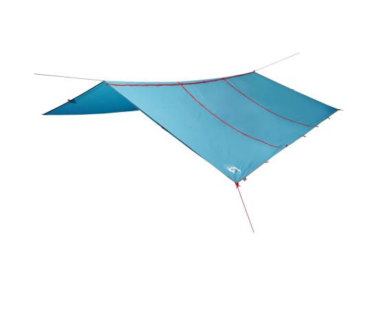 Prelată de camping, albastru, 420x440 cm, impermeabilă, 2 image