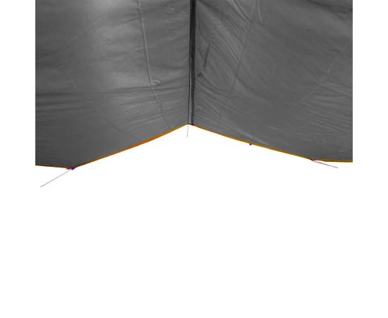 Prelată de camping, gri și portocaliu, 360x294 cm, impermeabilă, 6 image