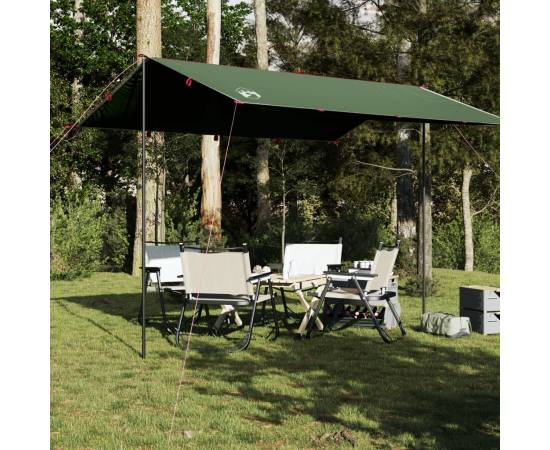 Prelată de camping, verde, 360x294 cm, impermeabilă