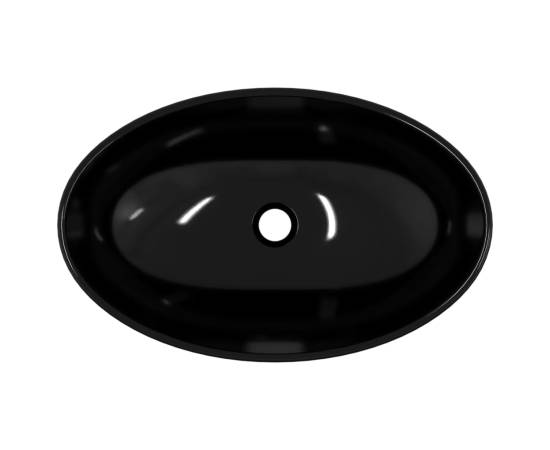 Chiuvetă din sticlă securizată, negru, 54,5x35x15,5 cm, 5 image