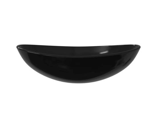Chiuvetă din sticlă securizată, negru, 54,5x35x15,5 cm, 3 image