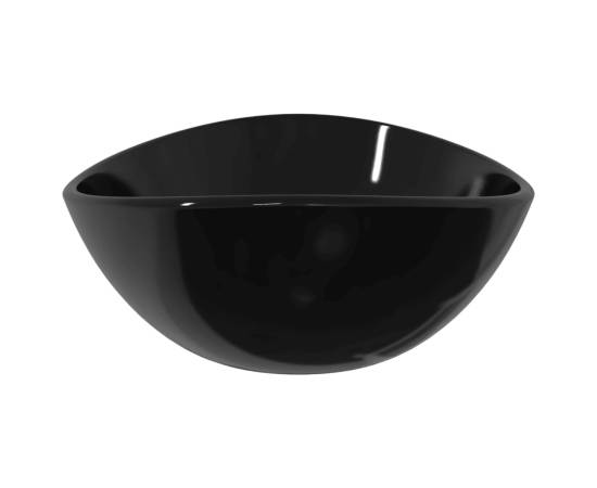 Chiuvetă din sticlă securizată, negru, 54,5x35x15,5 cm, 4 image
