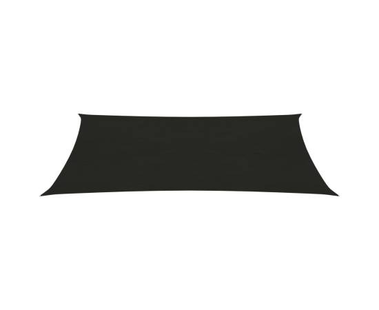 Pânză parasolar, negru, 2,5x5 m, hdpe, 160 g/m², 2 image