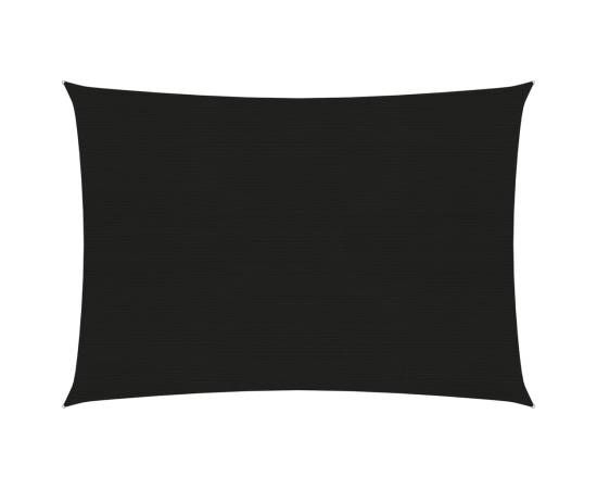 Pânză parasolar, negru, 4x5 m, hdpe, 160 g/m²