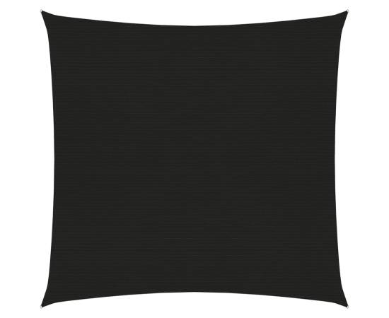 Pânză parasolar, negru, 6x6 m, hdpe, 160 g/m²