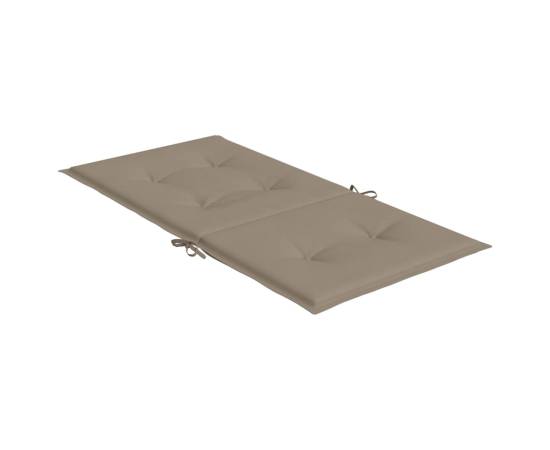 Perne cu spătar mic, 2 buc. gri taupe 100x50x3 cm textil oxford, 5 image