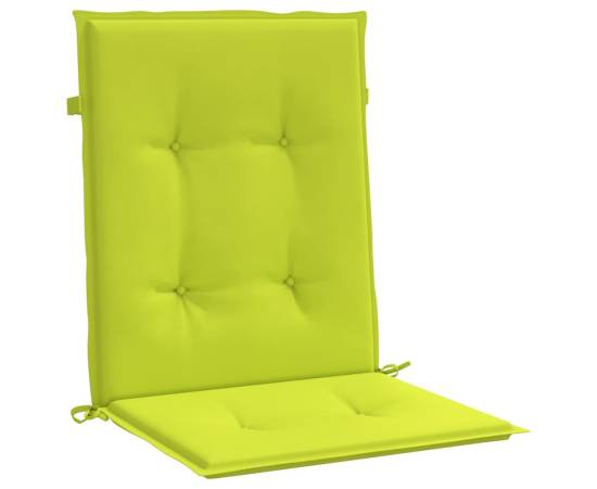 Perne cu spătar mic, 2 buc. verde 100x50x3 cm textil oxford, 3 image
