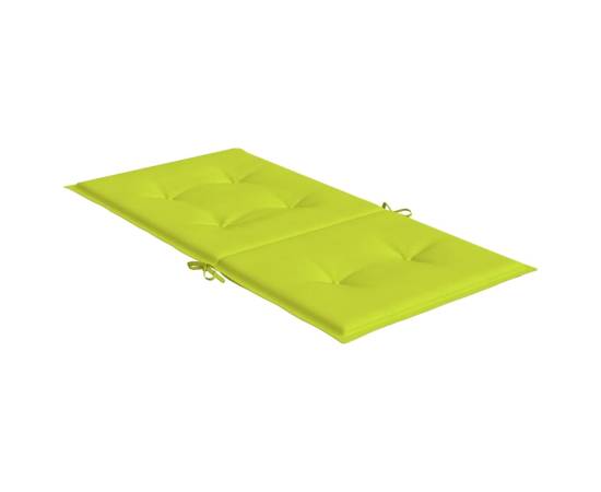 Perne cu spătar mic, 2 buc. verde 100x50x3 cm textil oxford, 5 image