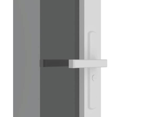 Ușă de interior, 76x201,5 cm, alb, sticlă esg și aluminiu, 5 image