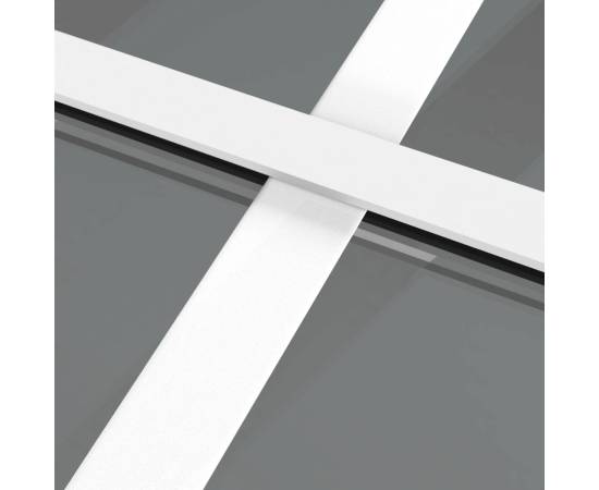 Ușă de interior, 76x201,5 cm, alb, sticlă esg și aluminiu, 6 image