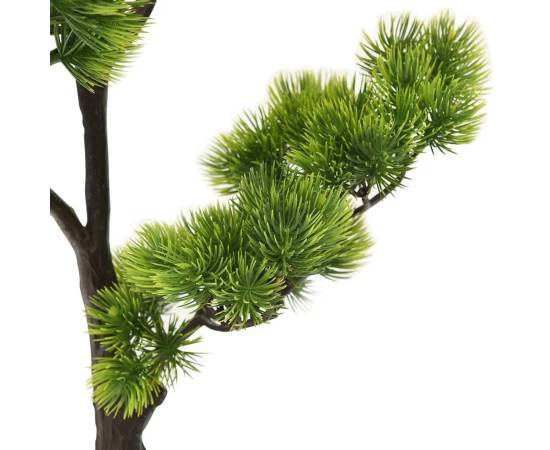 Bonsai pinus artificial cu ghiveci, verde, 60 cm, 5 image