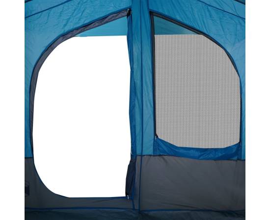 Cabină cort de camping, 5 persoane, albastru, impermeabil, 10 image