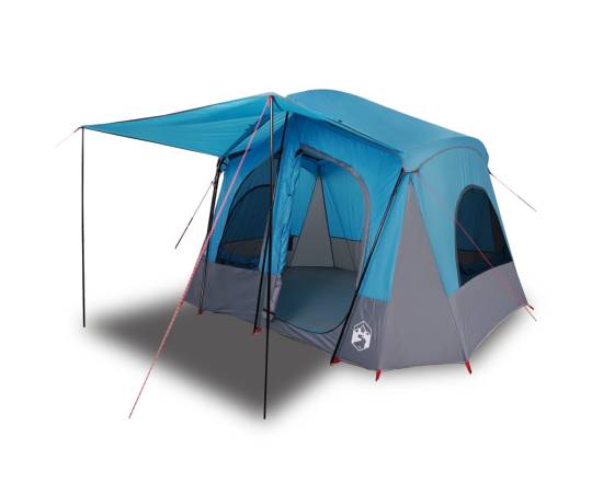 Cabină cort de camping, 5 persoane, albastru, impermeabil, 2 image