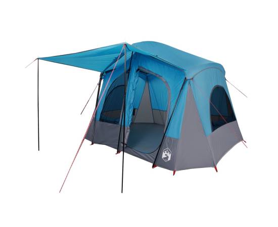 Cabină cort de camping, 5 persoane, albastru, impermeabil, 4 image