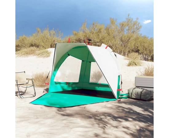 Cort camping 2 persoane verde marin impermeabil setare rapidă, 3 image