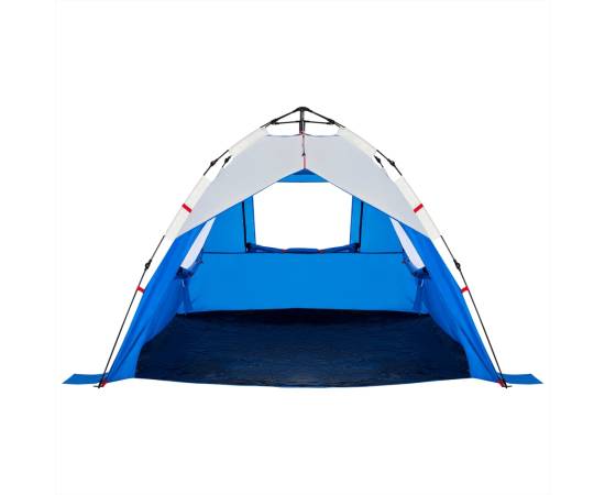 Cort camping 3 persoane albastru azur impermeabil setare rapidă, 7 image