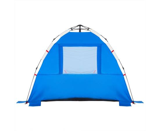 Cort camping 3 persoane albastru azur impermeabil setare rapidă, 8 image