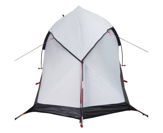 Cort camping cupolă 1 persoană alb, țesătură opacă, impermeabil, 9 image