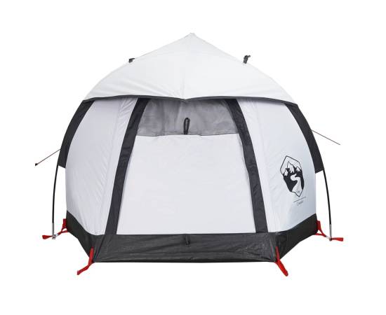 Cort camping cupolă 1 persoană alb, țesătură opacă, impermeabil, 6 image