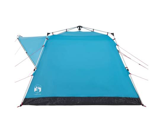 Cort de camping cabană 4 persoane albastru cu eliberare rapidă, 7 image