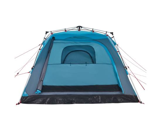 Cort de camping cabană 4 persoane albastru cu eliberare rapidă, 6 image