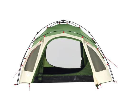 Cort de camping cupolă 3 persoane, setare rapidă, verde, 7 image