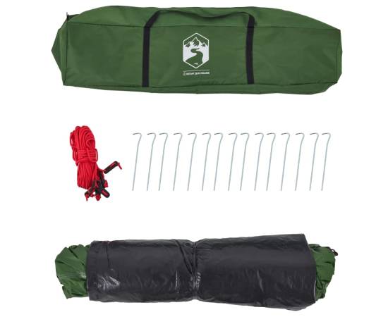 Cort de camping cupolă 3 persoane, setare rapidă, verde, 10 image