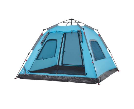 Cort de camping cupolă 5 persoane, setare rapidă, albastru, 5 image