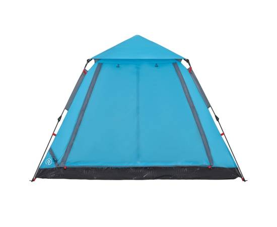Cort de camping cupolă 5 persoane, setare rapidă, albastru, 6 image