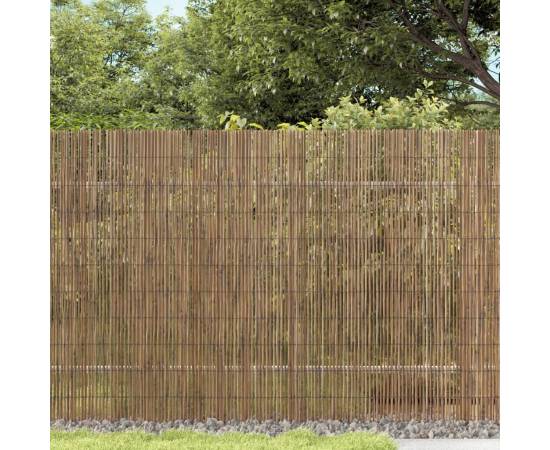 Gard de grădină, 400x100 cm, stuf