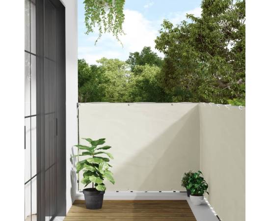 Paravan de grădină, alb, 300x120 cm, pvc