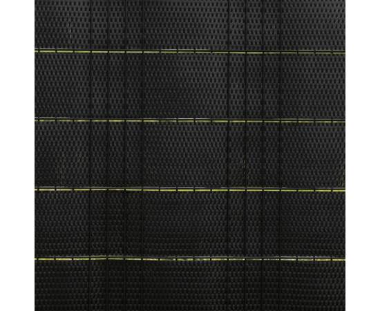Paravane pentru balcon, 5 buc., negru, 255x19 cm, poliratan, 6 image
