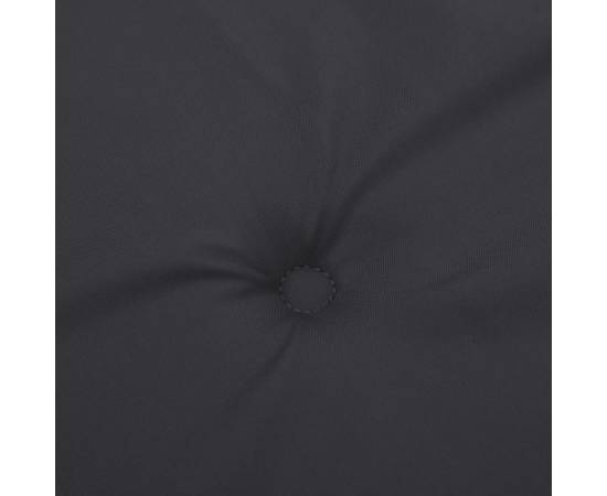 Pernă de bancă de grădină, negru, 120x50x3 cm, textil oxford, 5 image