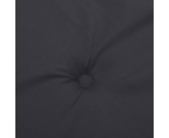 Pernă de bancă de grădină, negru, 200x50x3 cm, textil oxford, 5 image