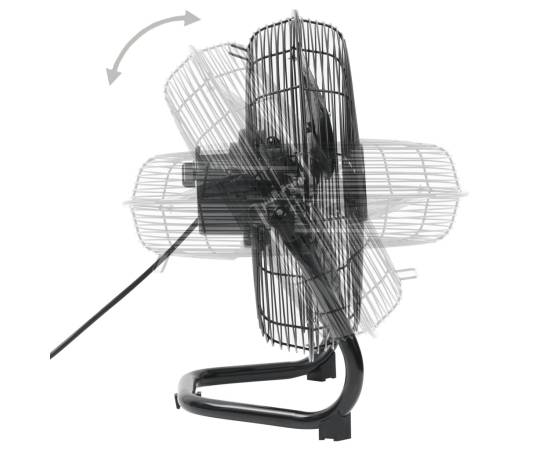 Ventilator de podea, 3 viteze, 60 cm, 120 w, negru, 6 image