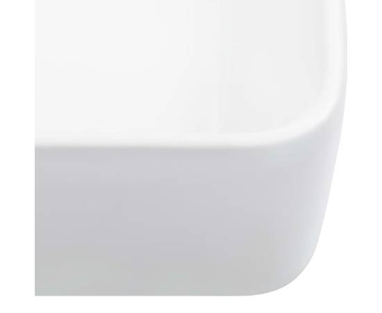 Chiuvetă de baie, alb, 40 x 30 x 13 cm, ceramică, 5 image