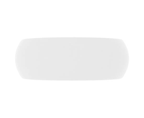Chiuvetă de baie lux alb mat 40x15 cm ceramică rotund, 4 image