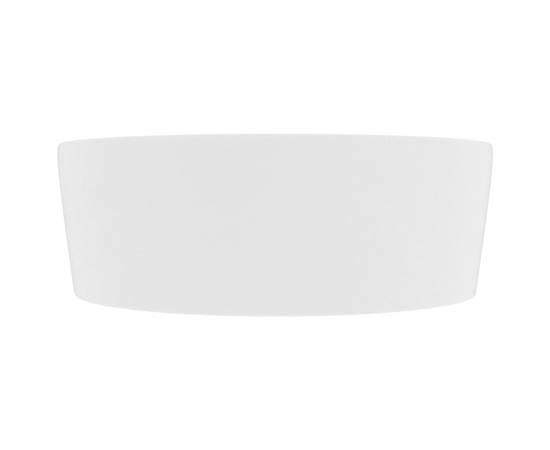 Chiuvetă de lux cu preaplin, alb mat, 36 x 13 cm, ceramică, 4 image