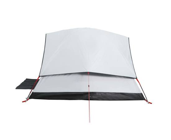 Cort camping cupolă 2 persoane alb, țesătură opacă, impermeabil, 8 image
