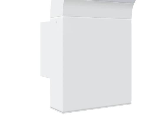 Lămpi exterioare de perete cu led 2 buc. alb, aluminiu turnat, 8 image