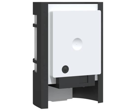 Lămpi exterioare de perete cu senzori, 2 buc., negru, oțel inox, 6 image