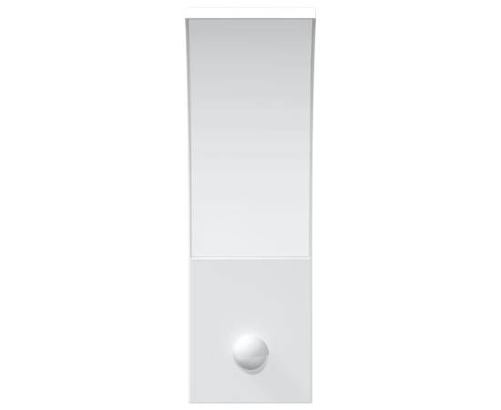 Lămpi exterioare de perete led/senzor 2 buc alb aluminiu turnat, 5 image